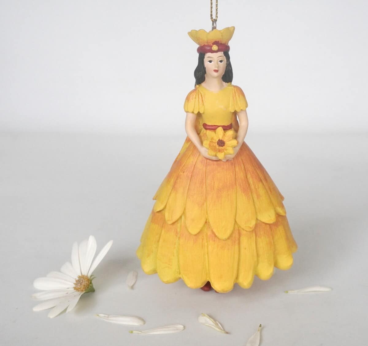 Deko Figur Blumenmädchen Sonnenhutmädchen zum Hängen