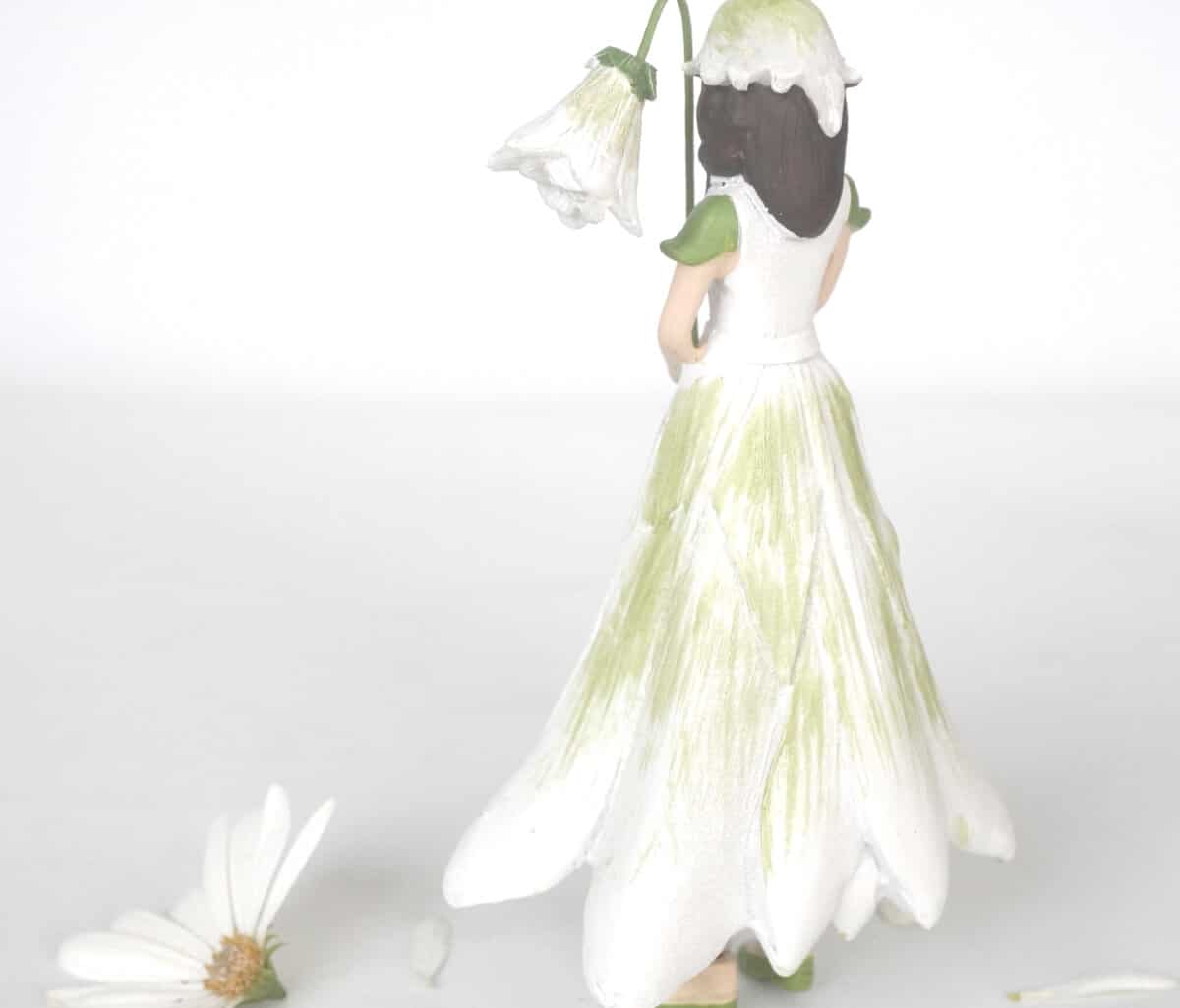 Deko Figur Blumenmädchen Akeleimädchen weiß zum Hängen