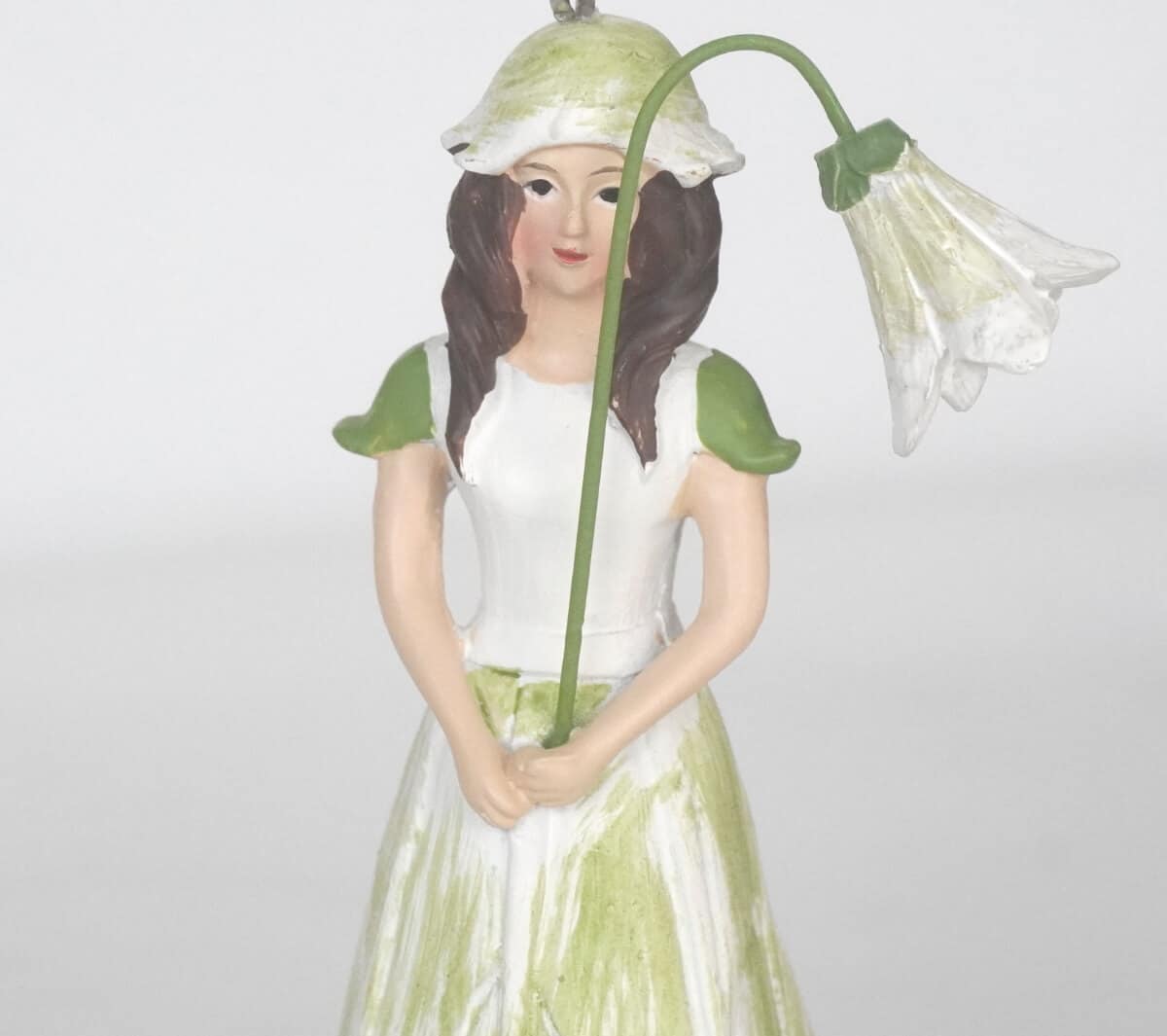 Deko Figur Blumenmädchen Akeleimädchen weiß zum Hängen – Bild 7