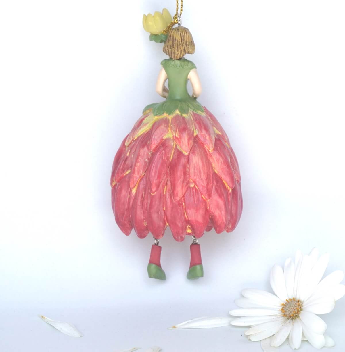 Deko Figur Blumenmädchen Dahlienmädchen zum Hängen