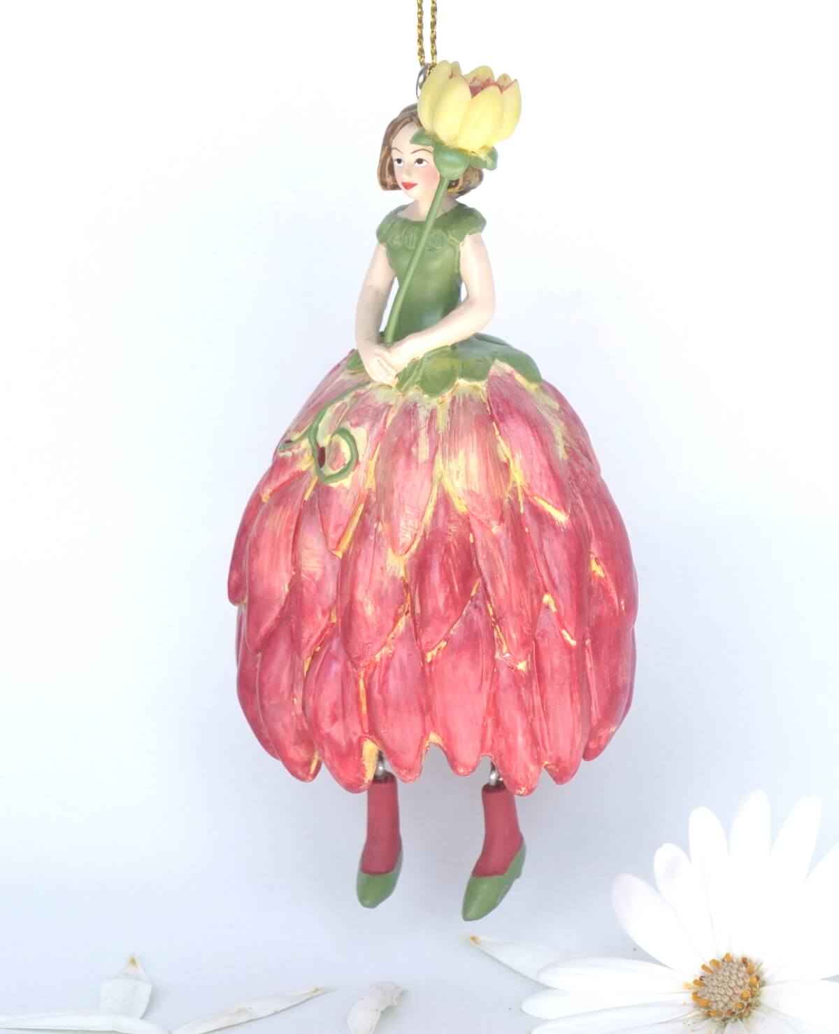 Deko Figur Blumenmädchen Dahlienmädchen zum Hängen