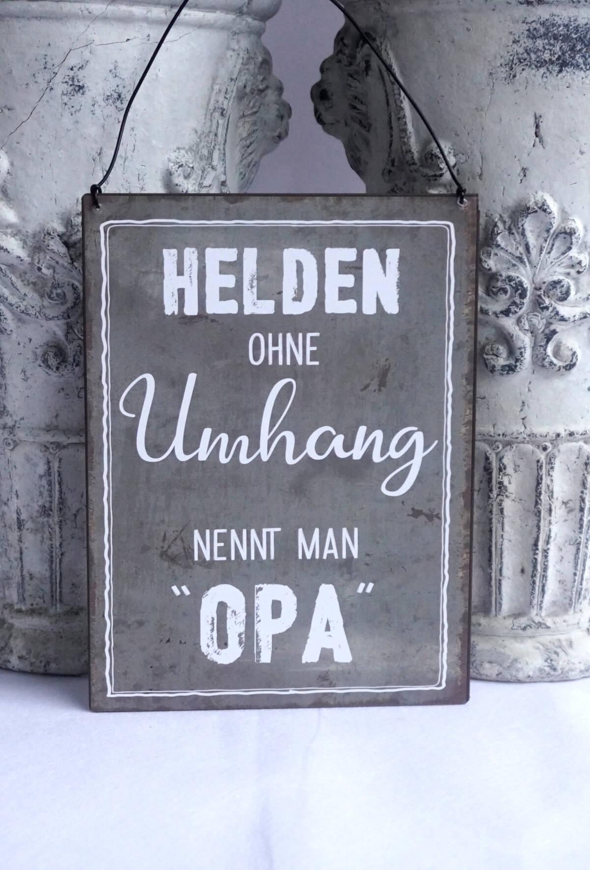 Deko Blechschild Helden Ohne Umhang Nennt Man OPA