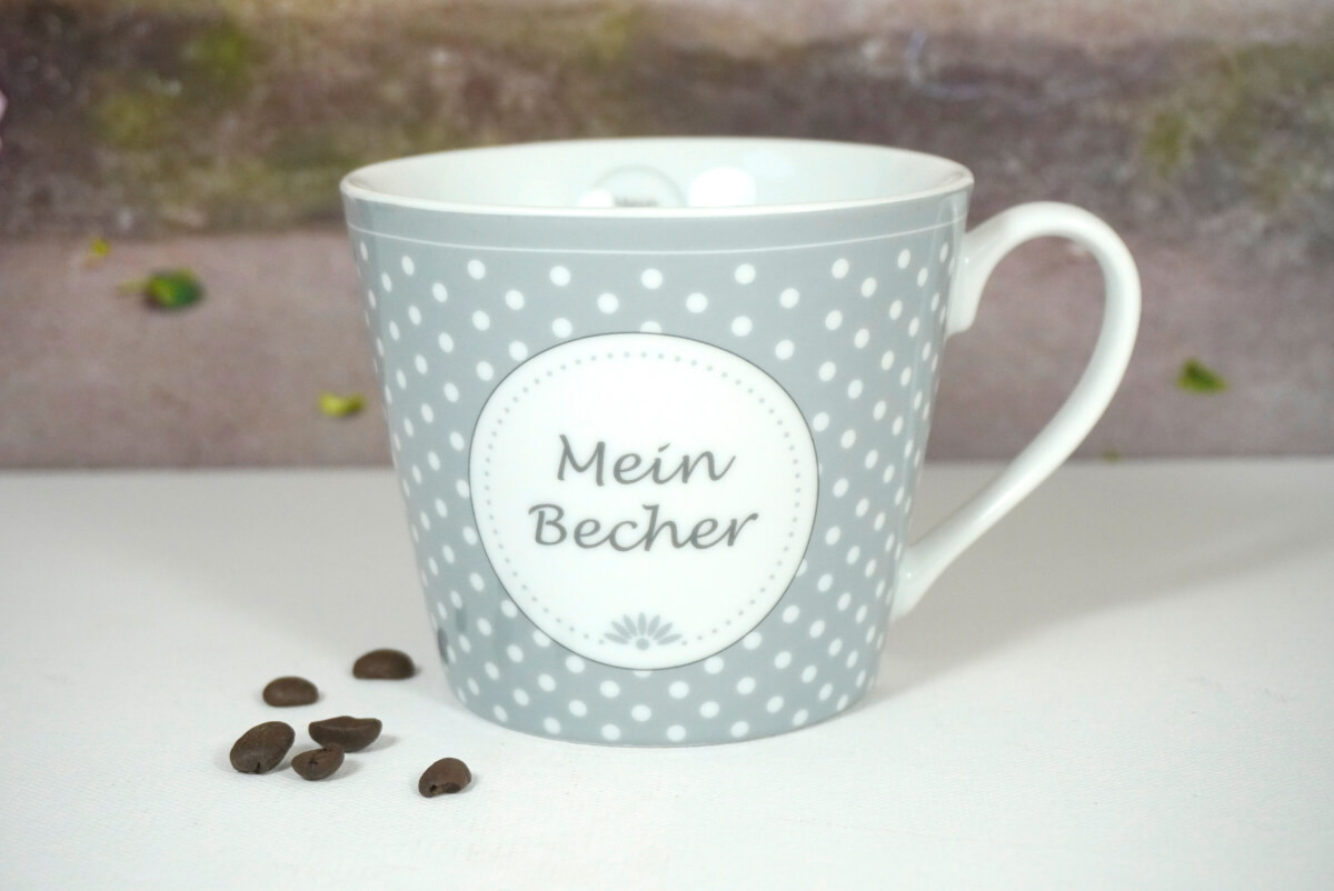 Krasilnikoff Henkelbecher Kaffeebecher Mein Becher