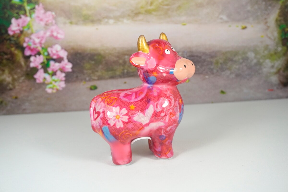 Pomme Pidou Spardose Kuh Little Maggie Pink – Bild 8