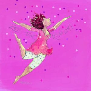 Sabo Design Holzbild Wandbild Spruch Zeit für Konfetti