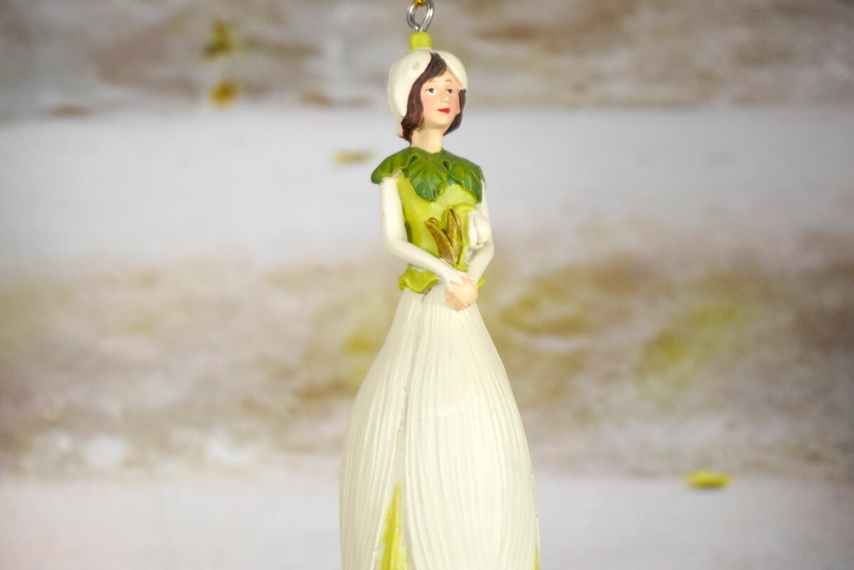 Deko Figur Blumenmädchen Schneeglöckchenmädchen zum Hängen
