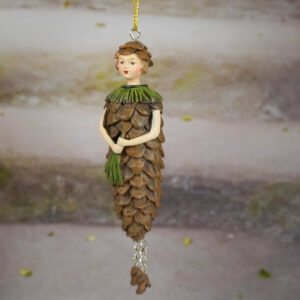 Deko Figur zum Aufhängen Lärchenzapfenjunge