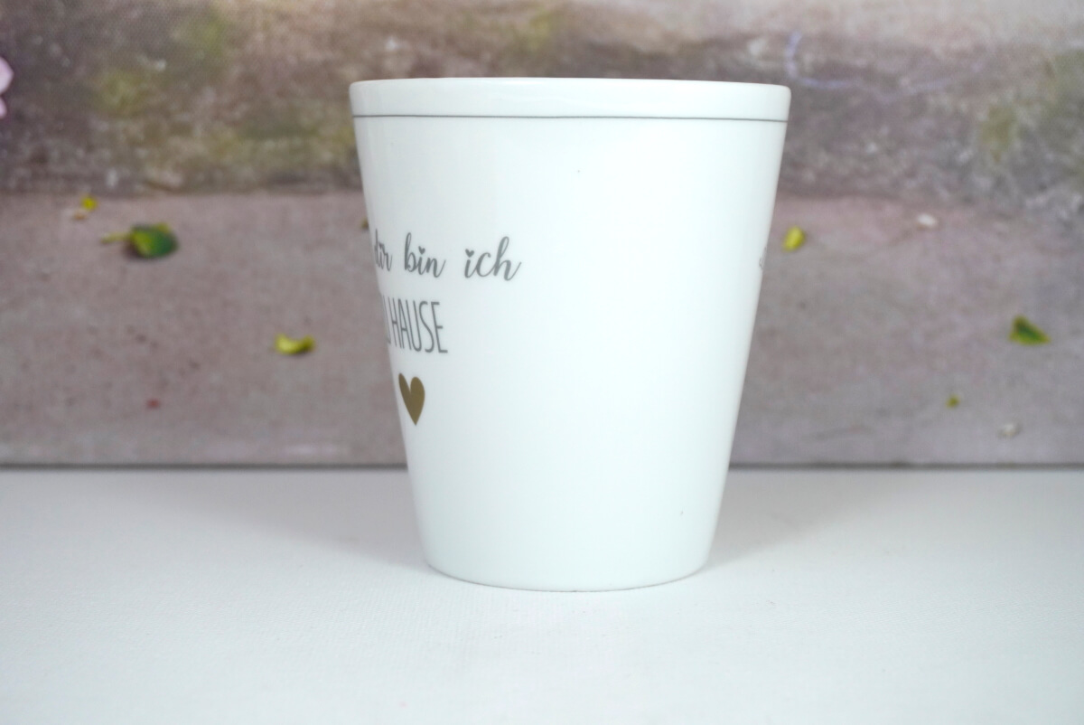Krasilnikoff Kaffeebecher Mug Cup Bei dir bin ich Zu Hause