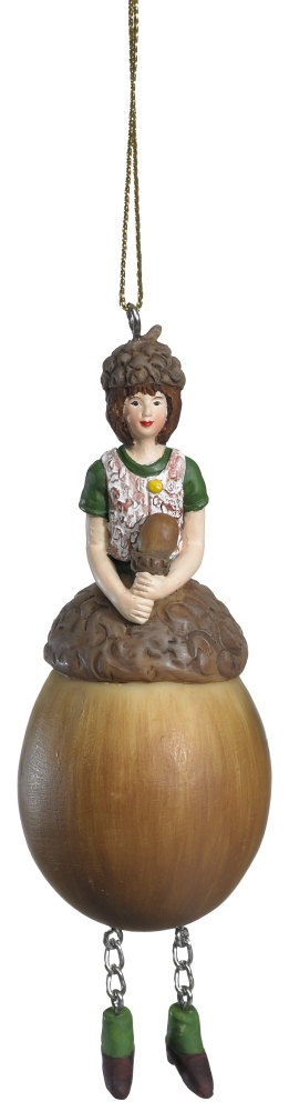 Deko Figur Blumenmädchen Eichelmädchen zum Hängen