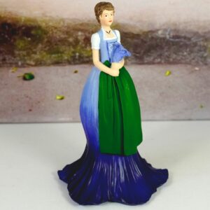 Deko Figur Blumenmädchen Enzianmädchen Stehend