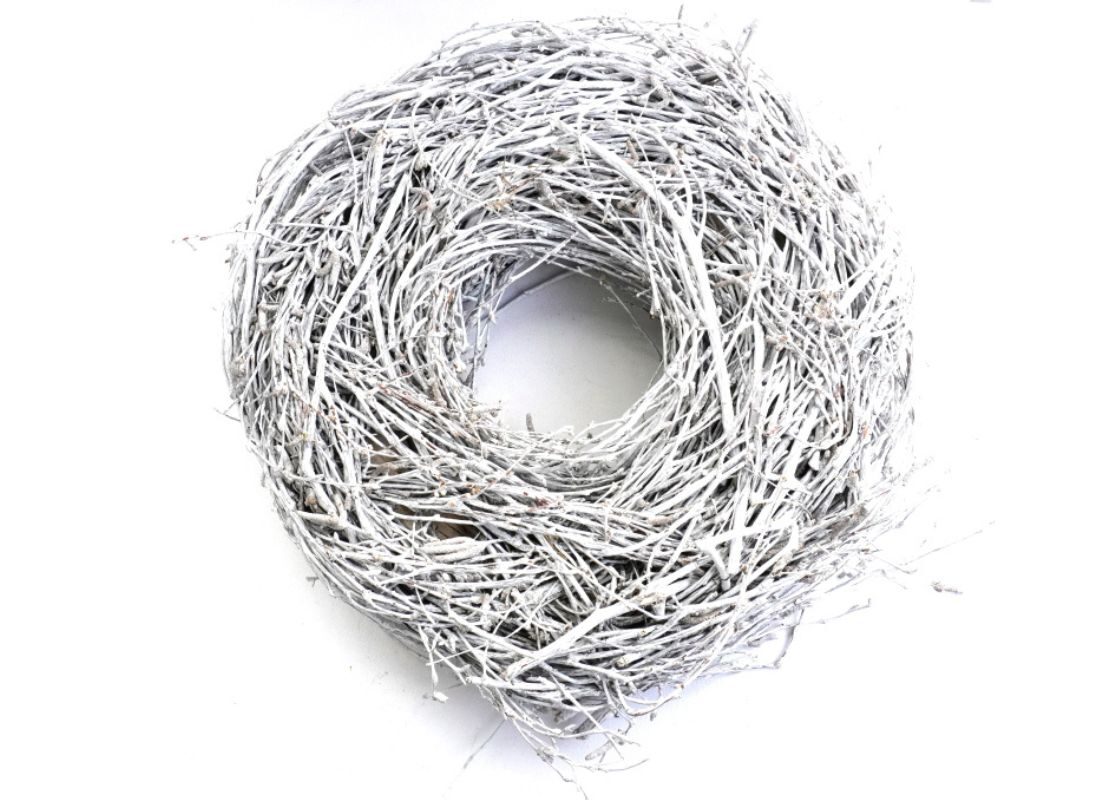 Deko Naturkranz Tischkranz Türkranz Birkenkranz 30cm ∅