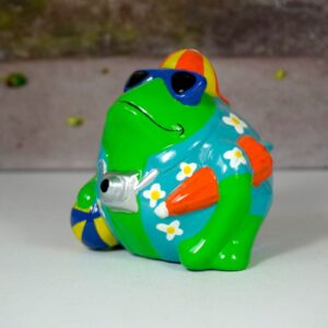 Pomme Pidou Spardose Money Bank Frosch Freddy Tourist