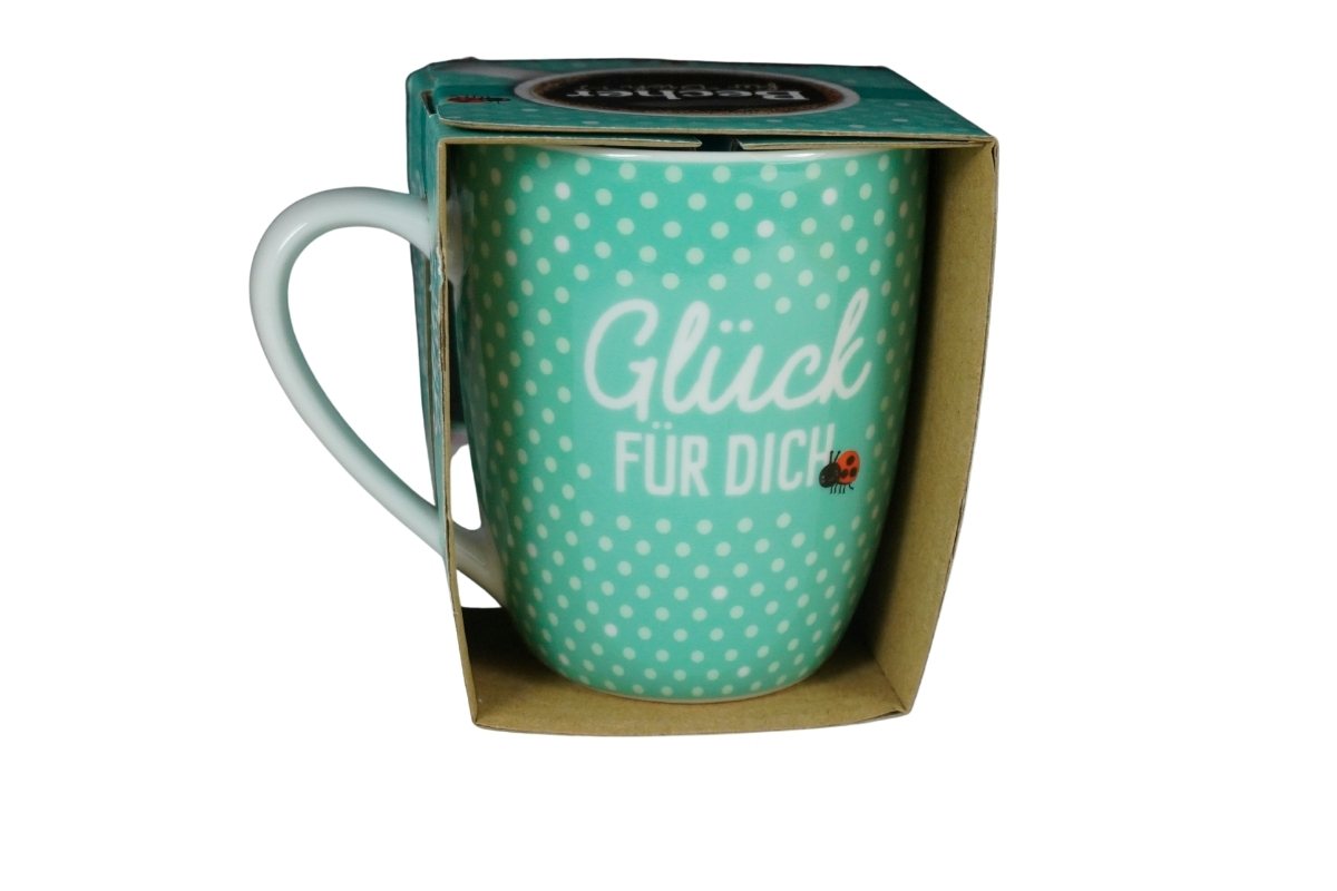 Henkelbecher Sprüche Kaffeetasse Becher Für Dich Glück Für Dich