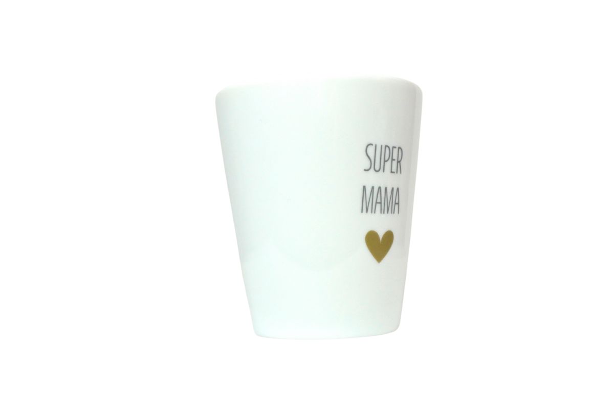 Krasilnikoff Kaffeebecher Sprüche Tasse Mug Cup Super Mama