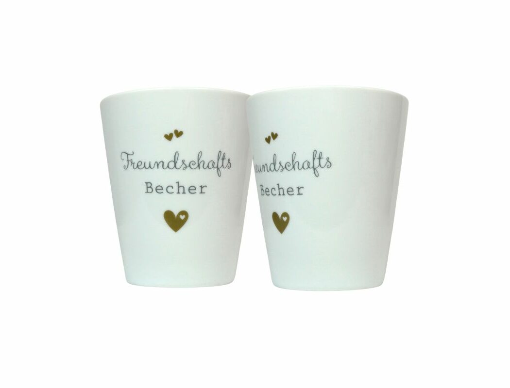 Krasilnikoff Kaffeebecher Sprüche Tasse Mug Cup Freundschafts Becher