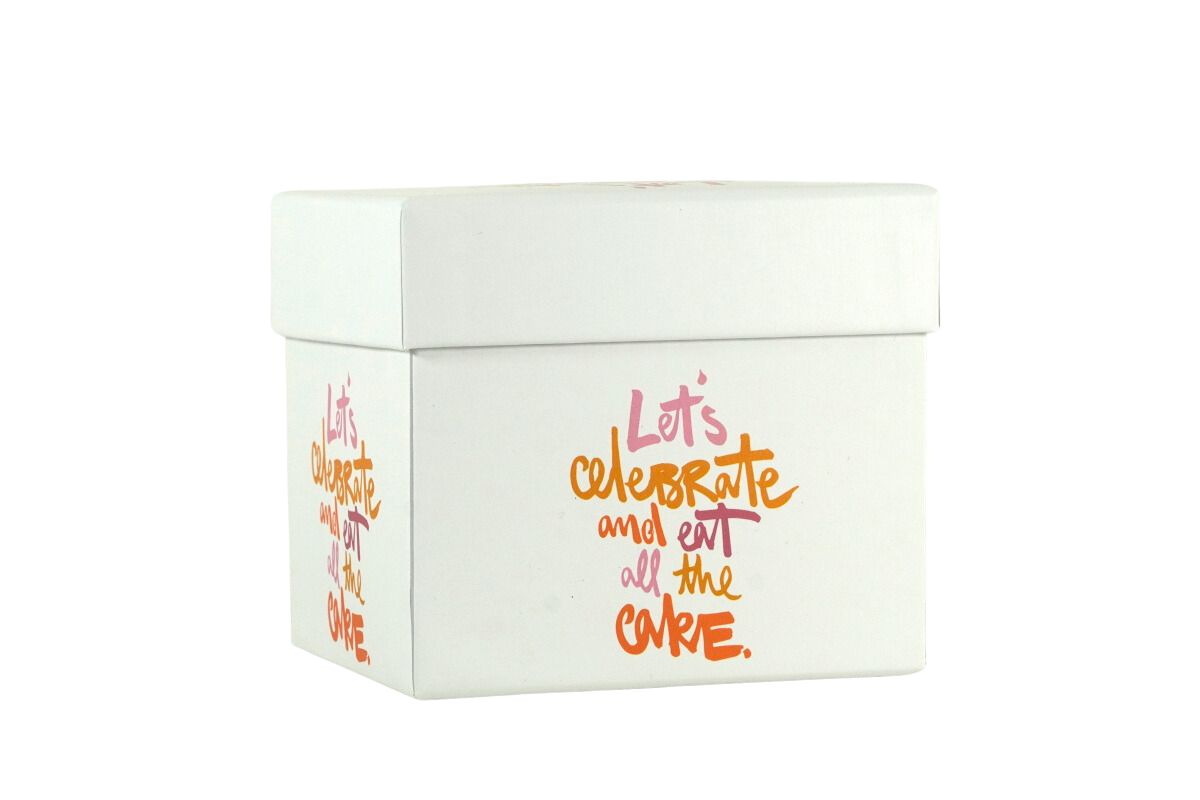 PPD Henkelbecher Kaffeebecher Mug Let`s celebrate and eat all the cake