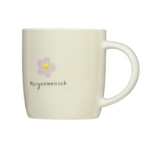 Grafik Werkstatt Henkelbecher Kaffeebecher Sprüchetasse Morgenmensch