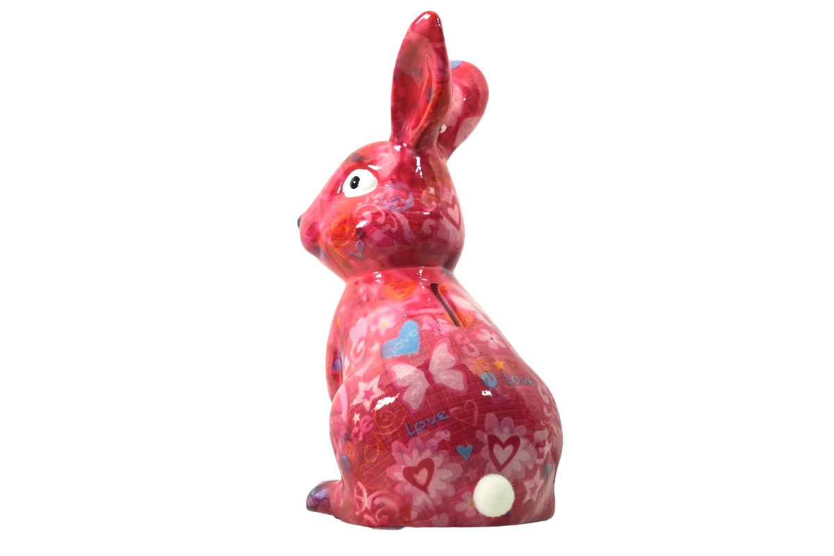Pomme Pidou Spardose Money Bank Häschen Helena Pink Love