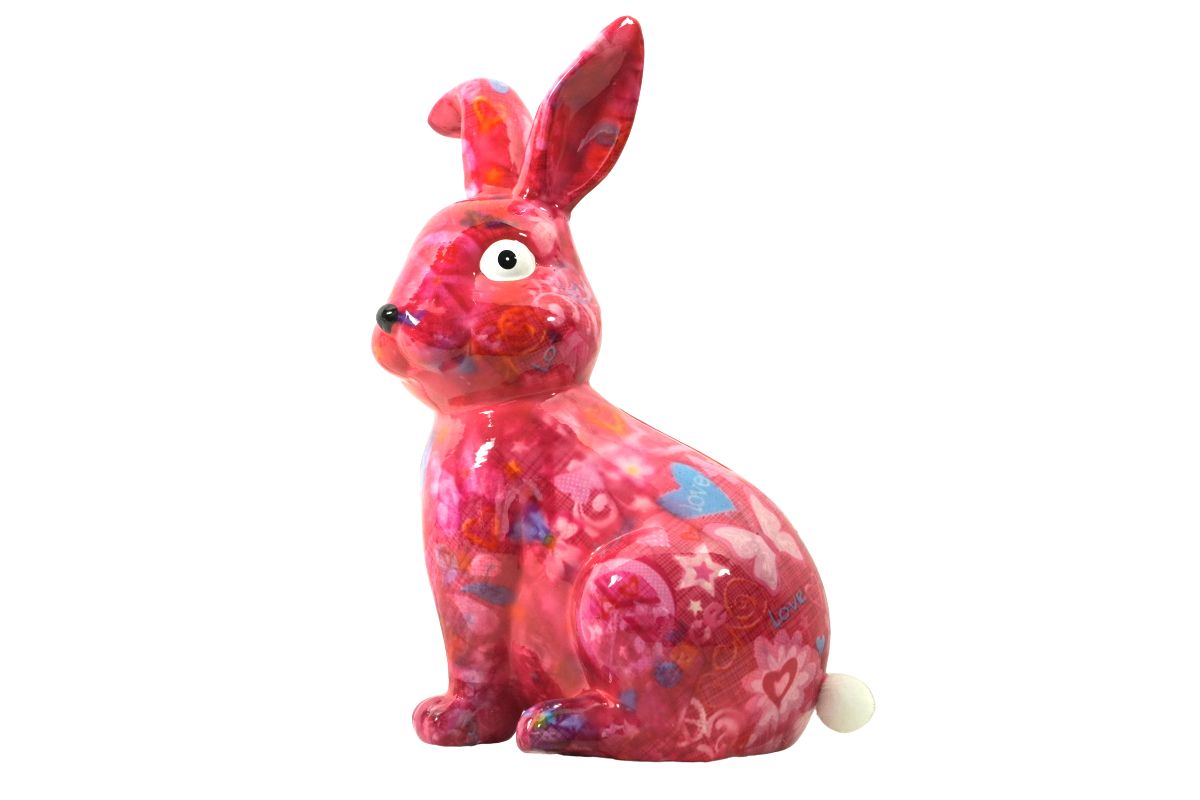 Pomme Pidou Spardose Money Bank Häschen Helena Pink Love
