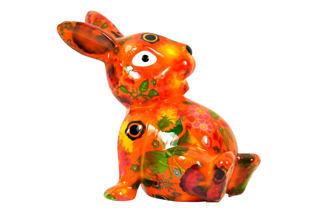 Pomme Pidou Money Bank Spardose Petit Hase Osterhase Billie Orange