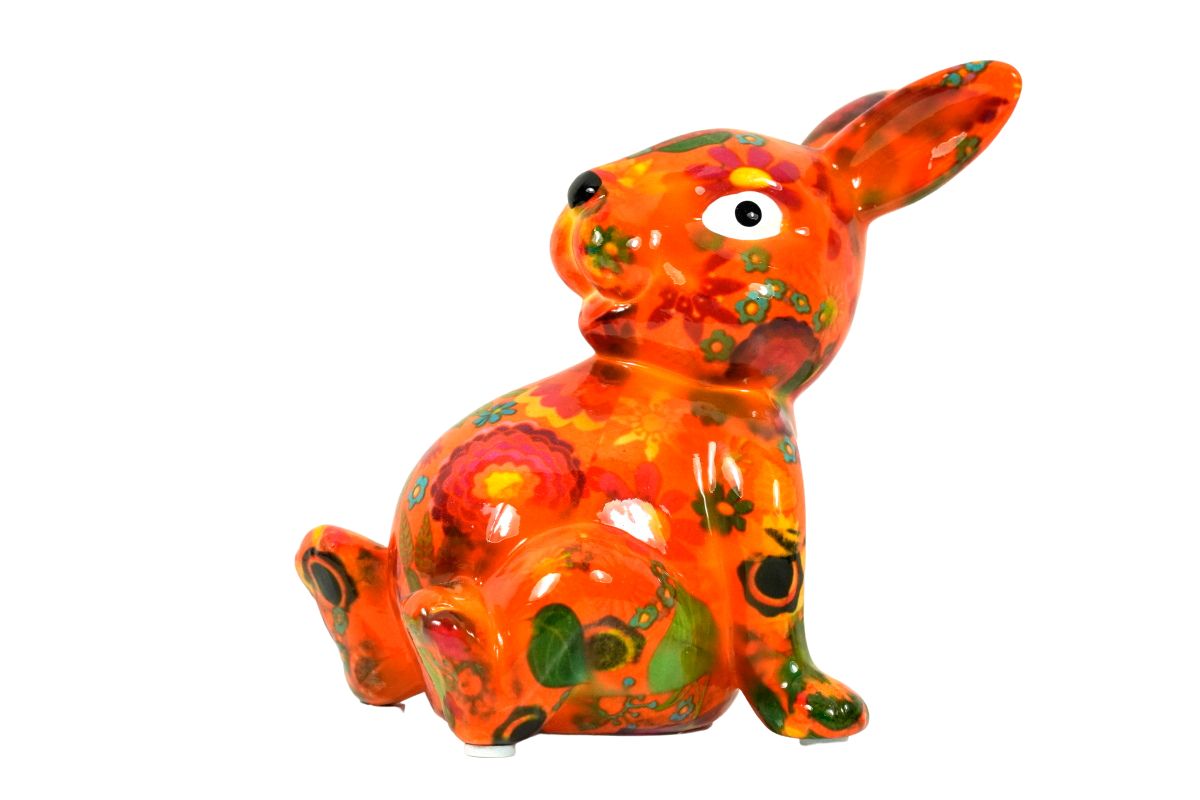 Pomme Pidou Money Bank Spardose Petit Hase Osterhase Billie Orange