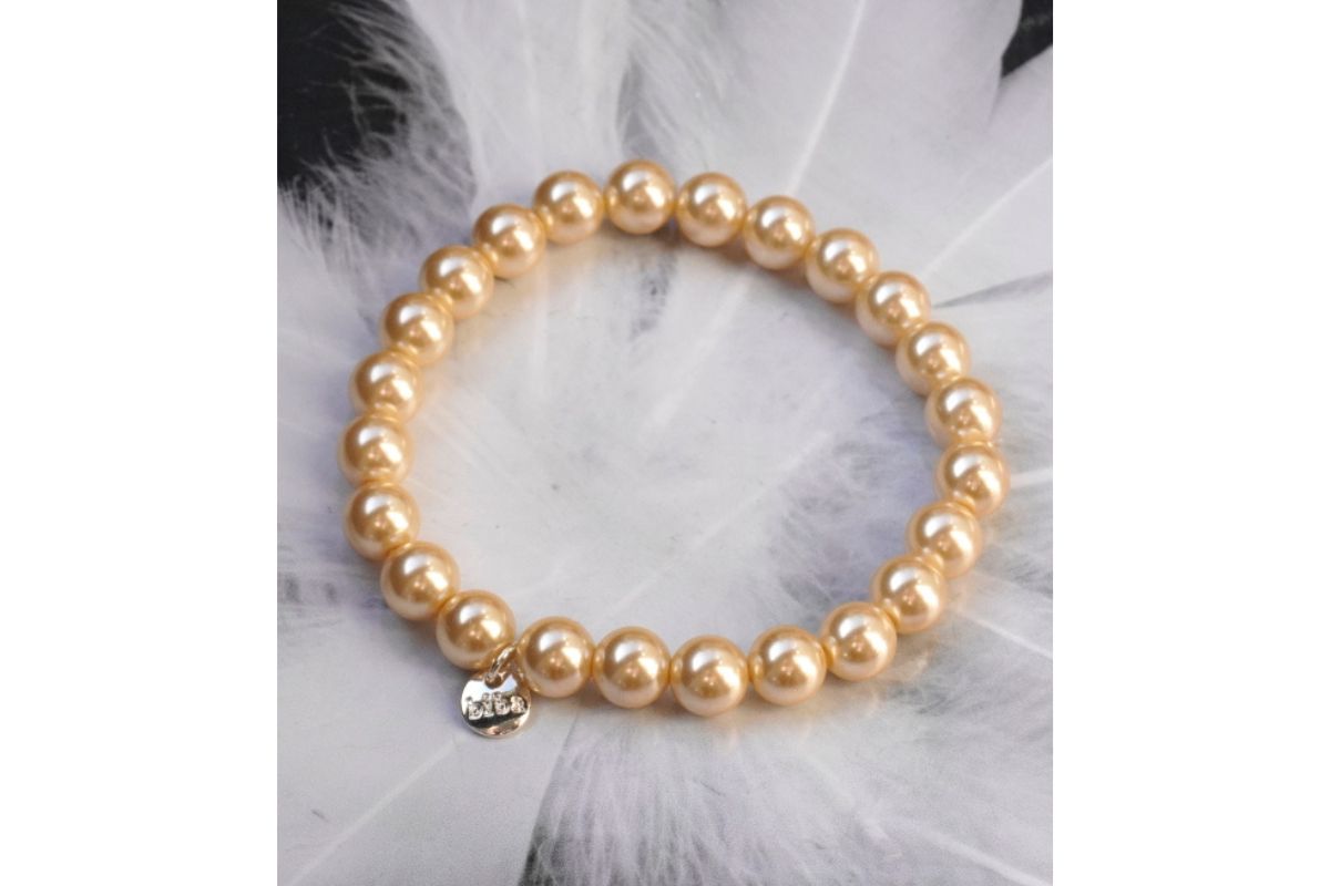Biba Armband Goldweiß Damen Armband Glücksbringer