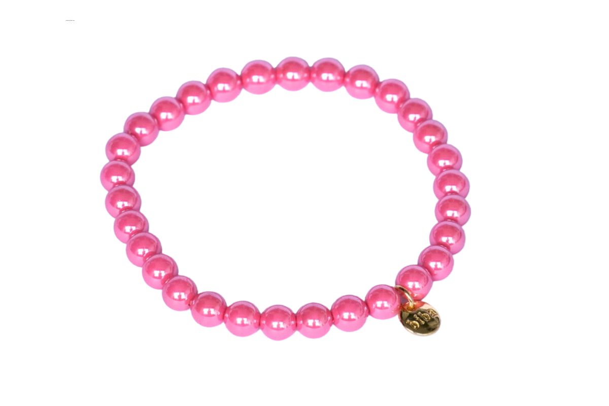 Biba Armband Rosa Perle Damen Armband Glücksbringer