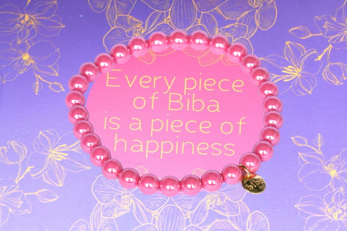 Biba Armband Rosa Perle Damen Armband Glücksbringer