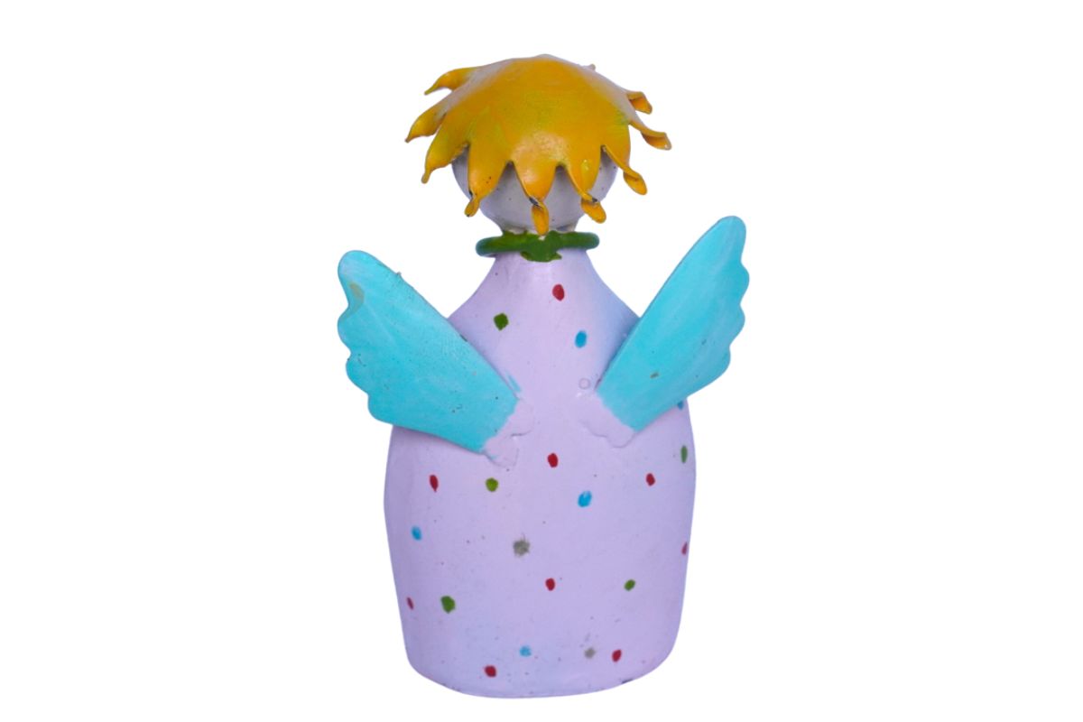 Pape Dekofigur Schutzengel Blechfigur Little Sven mit Herz Handarbeit