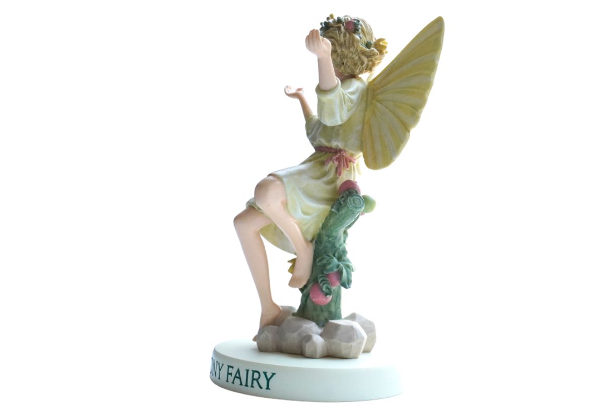Flower Fairy Dekofigur Elfe White Bryony Fairy Zaunrübe Sockel