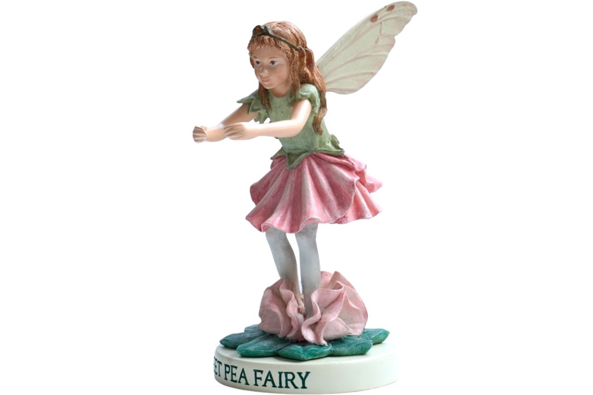 Flower Fairy Dekofigur Elfe Sweet Pea Fairy Waldfee Sockel