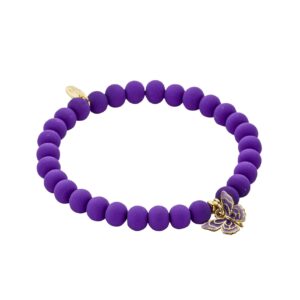 Biba Armband Schmetterling Lila Damen Armband Gold Anhänger