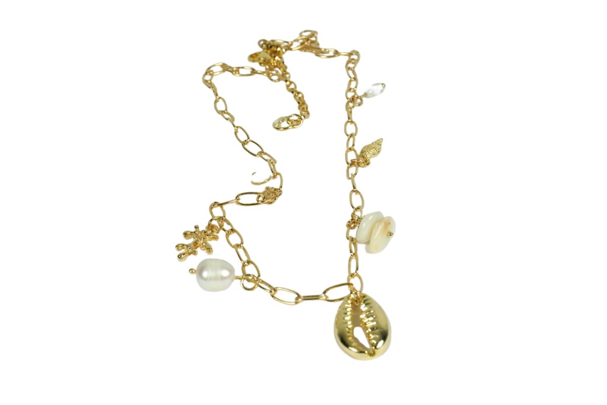 Biba Halskette Perlen Summer Mix Damen Kette Anhänger Mix