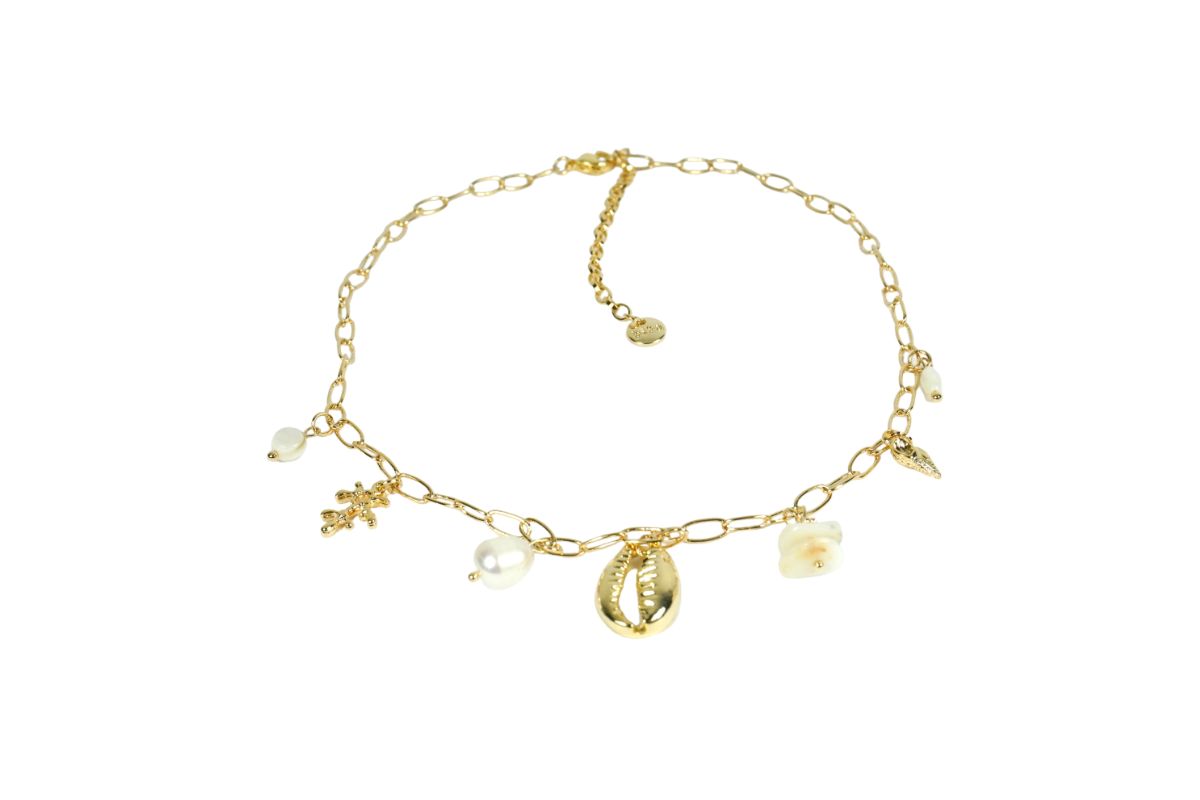 Biba Halskette Perlen Summer Mix Damen Kette Anhänger Mix