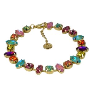 Biba Armband Farbenspiel Damen Armband Gold Anhänger