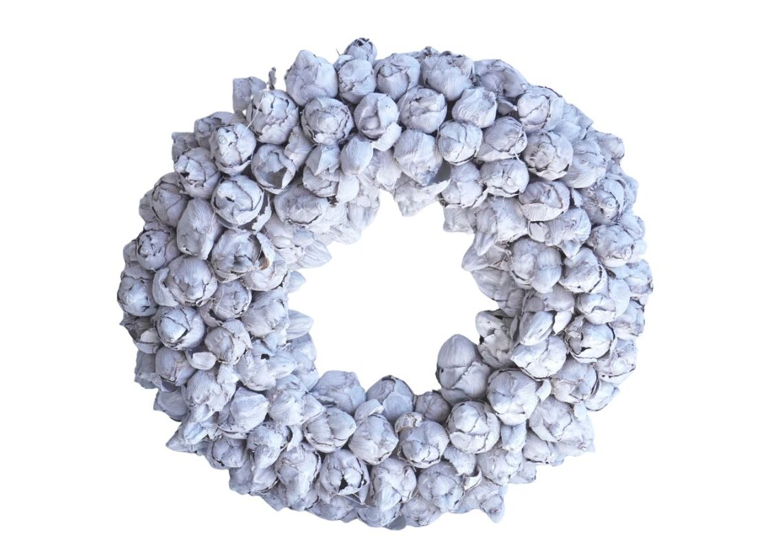 Couronne Wandkranz Türkranz Dekokranz Coco Fruit White 30 ∅