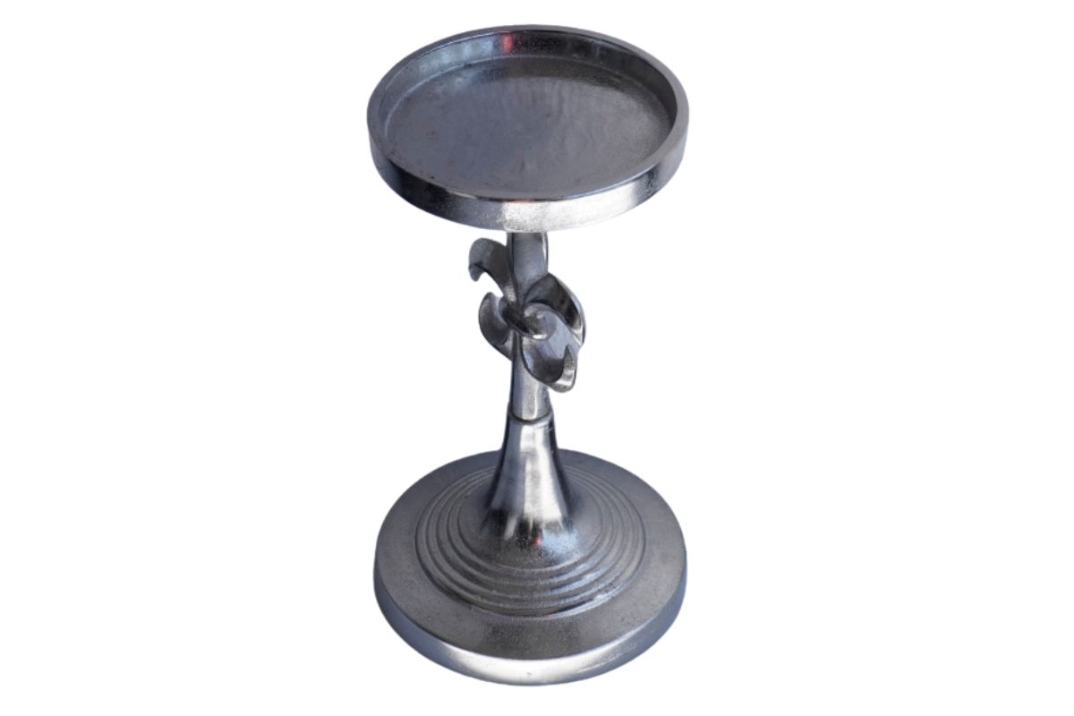 Colmore Kerzenständer Kerzenleuchter Lily Aluminium Kerzenhalter Fleur-de-Lis L