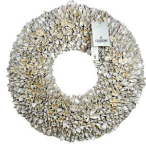 Couronne Wandkranz Naturkranz Bakuli Wreath White Wash 40 ∅