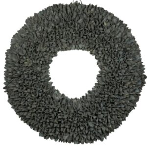 Couronne Wandkranz Naturkranz Bakuli Wreath Dark Grey Wash 40 ∅