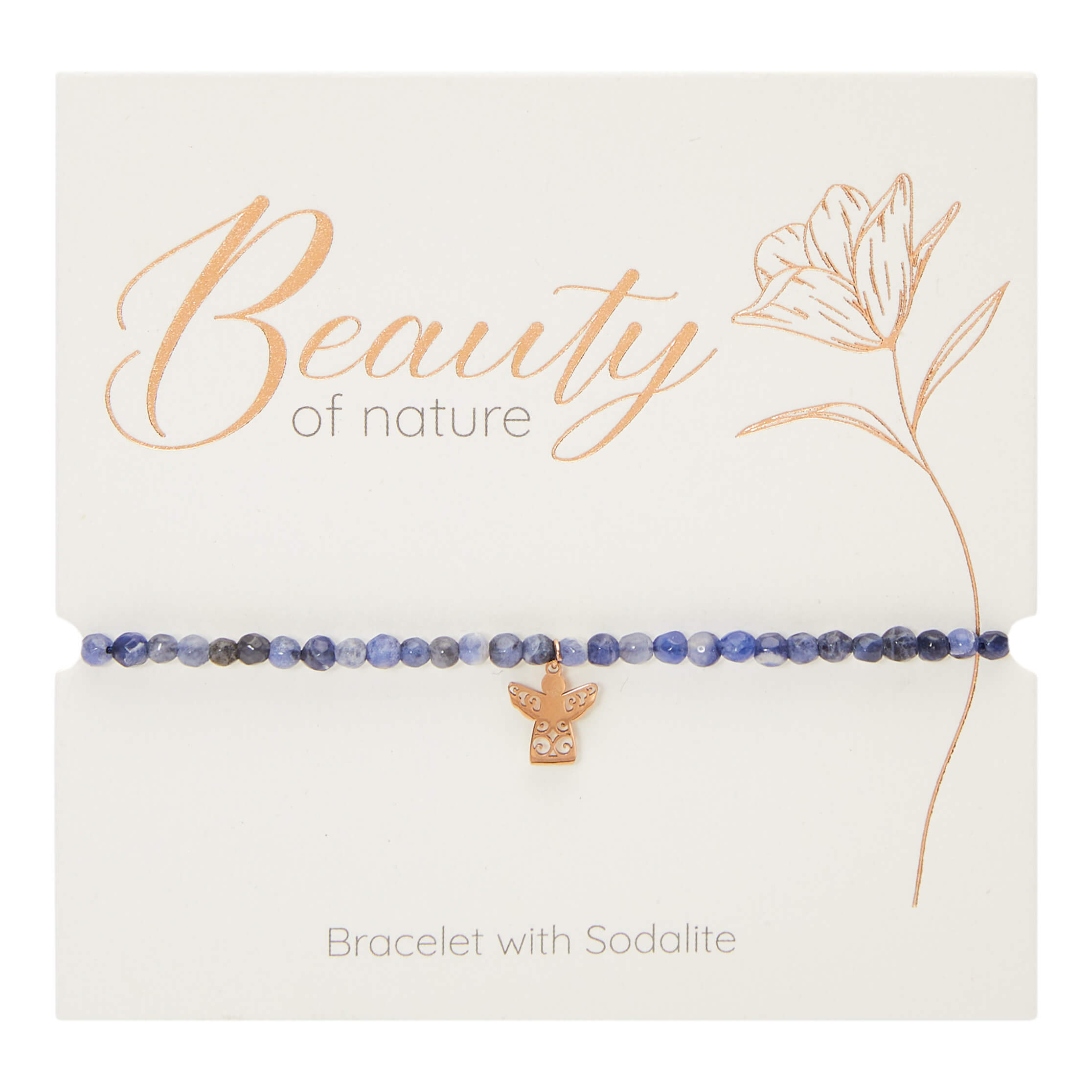 Armband HCA Beauty of nature rosevergoldet Sodalith Schutzengel