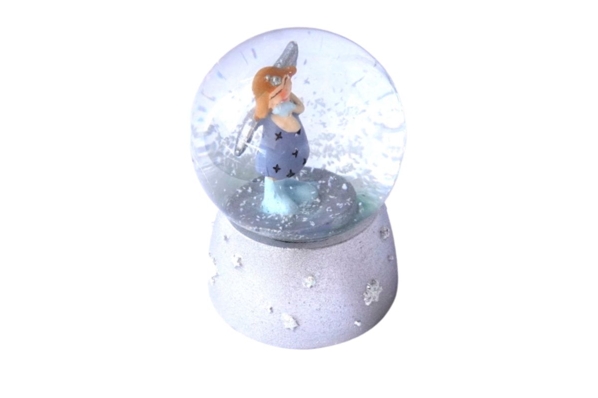 Deko Schneekugel Glimmerkugel Glitzerkugel Engel Schutzengel Sweet Dreams