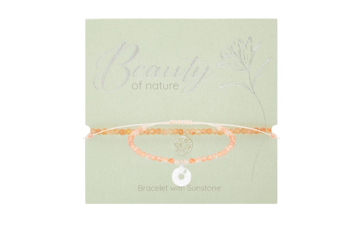 Armband HCA Beauty of nature versilbert Sonnenstein Mandala der Liebe