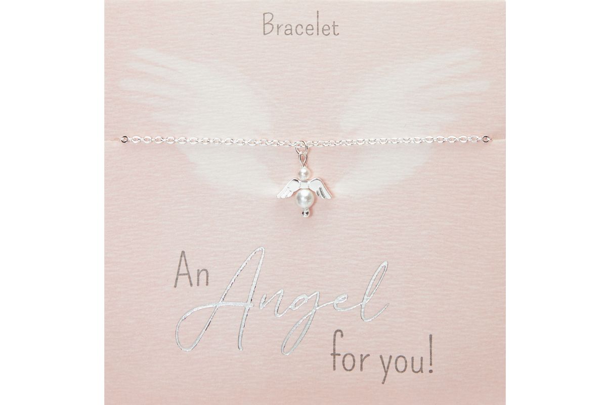 Armband HCA An Angel for you versilbert Schutzengel Perlmutt Perle