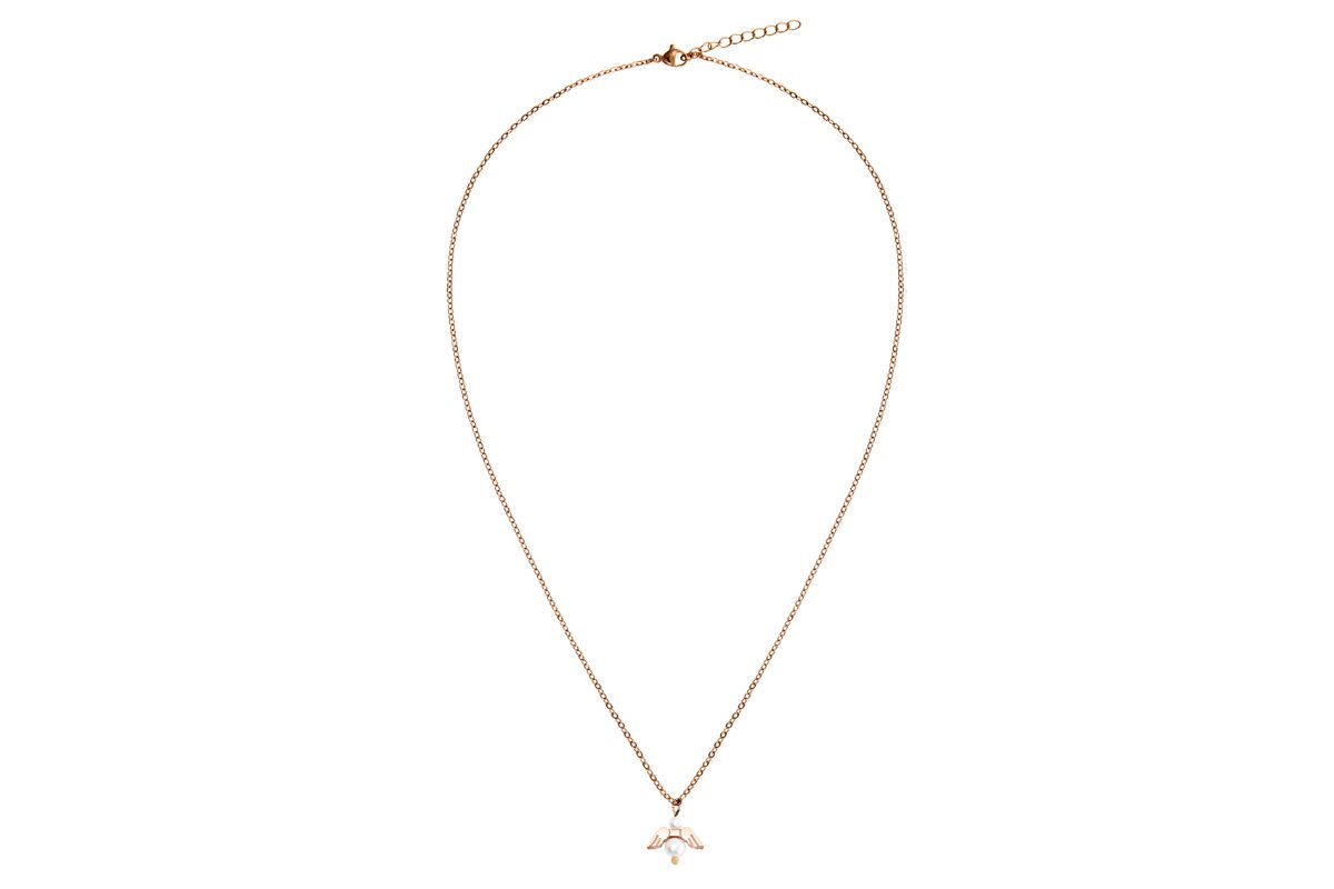Halskette HCA An Angel for you rosévergoldet Schutzengel Perlmutt Perle