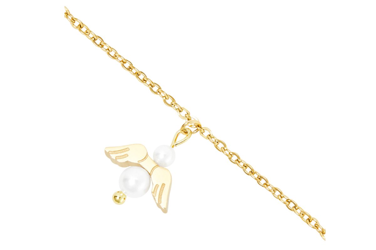 Armband HCA An Angel for you vergoldet Schutzengel Perlmutt Perle