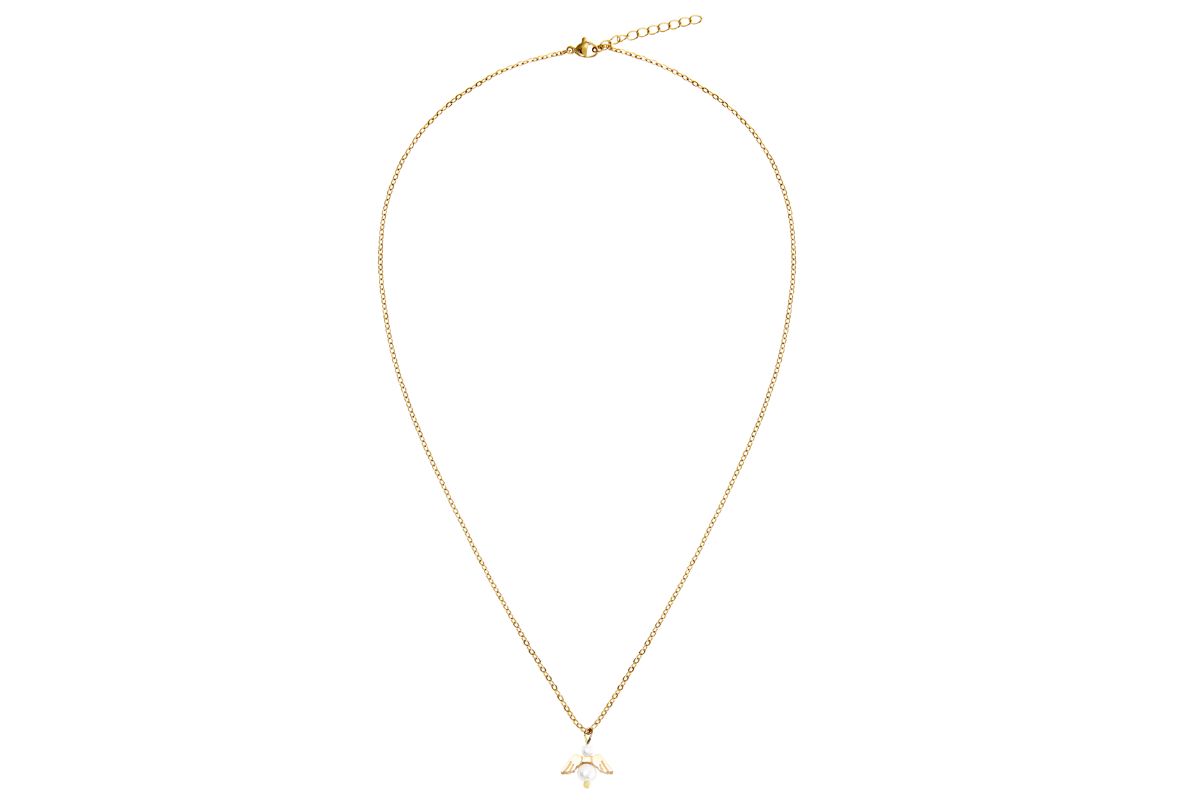 Halskette HCA An Angel for you vergoldet Schutzengel Perlmutt Perle