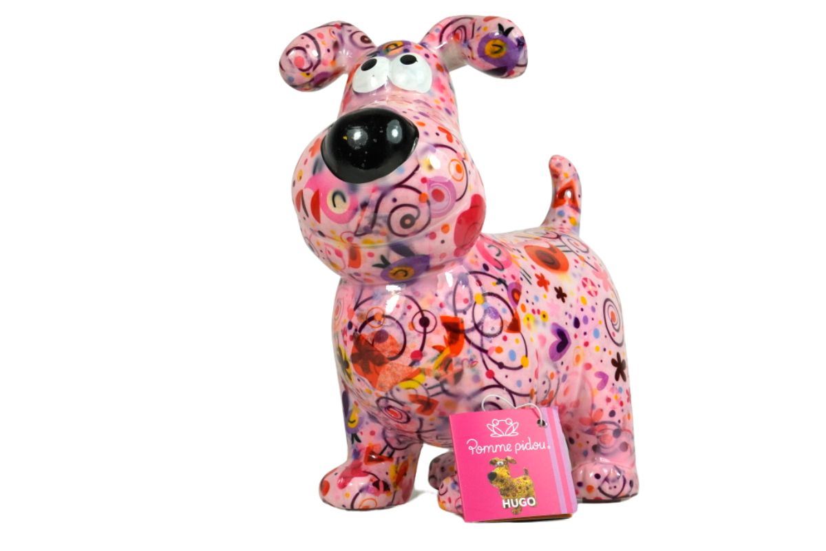 Pomme Pidou Spardose Money Bank Hugo Dog Sweet Rose