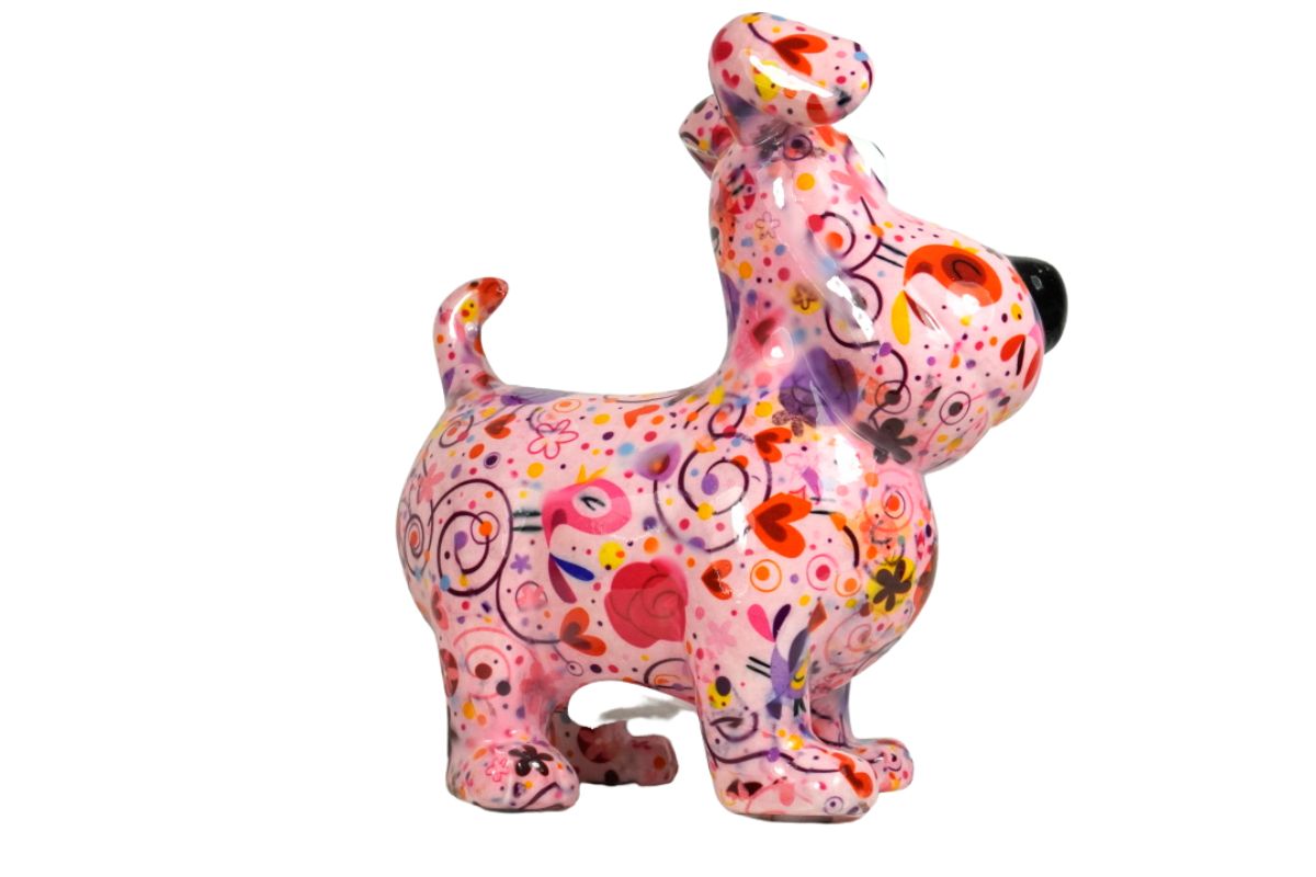 Pomme Pidou Spardose Money Bank Hugo Dog Sweet Rose