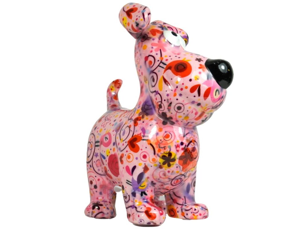 Pomme Pidou Spardose Money Bank Hugo Dog Sweet Rose