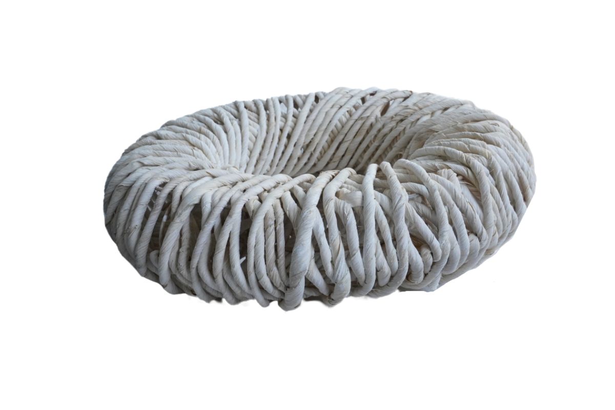 Deko Naturkranz Weiderindenkranz Wandkranz Tischkranz Beige 30cm